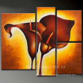 Hot Sale Abstract Canvas Flower Oil Painting for Decoration